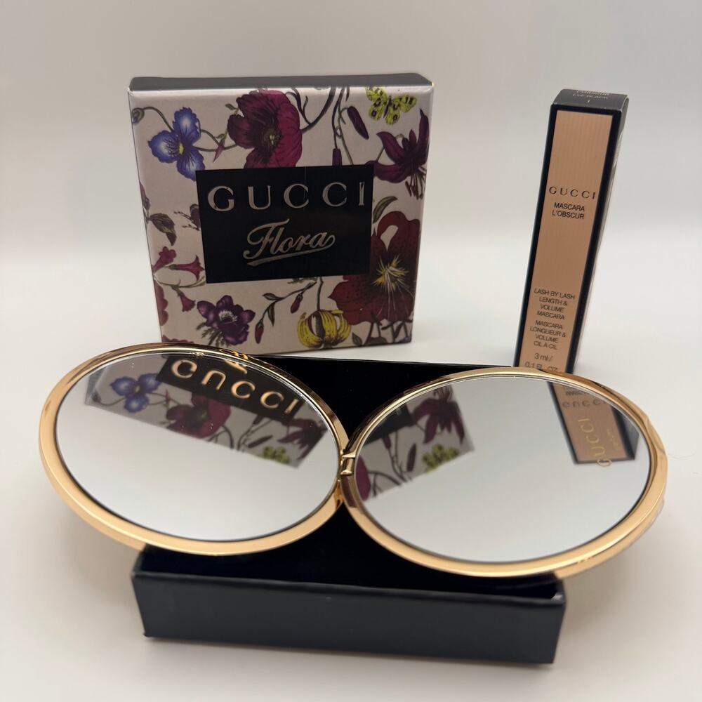 Gucci Flora Compact Mirror & Gucci L’Obscur Mascara Gift Set - Picture 4 of 9
